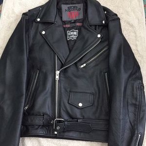 Men’s Biker leather jacket size M